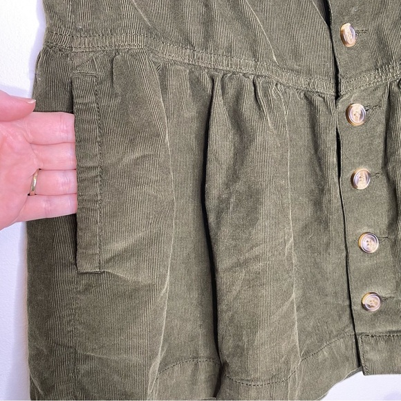 American Eagle Outfitters Olive Corduroy Skirt - Picture 8 of 11